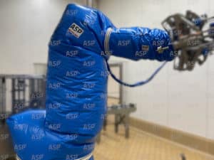 Roboterschutz für Schlachthöfe, Käsereien in der Lebensmittelindustrie